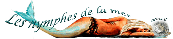 Entete du site "Les nymphes de la mer".